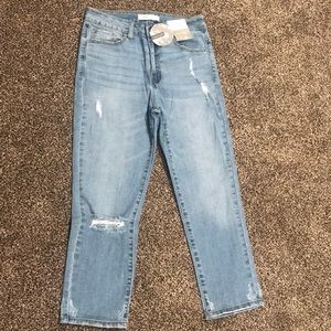 Nature Stevie Hender High Rise Destroyed Mom Jeans